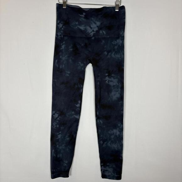 SPANX Look at me Know Dark Blue Marble Space Dyed Compression Leggings Size: 1X - Picture 4 of 6